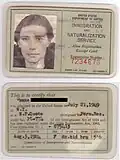 Alien Registration Receipt Card (1946)