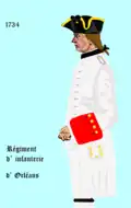 Régiment d’Orléans 1734 bis 1762