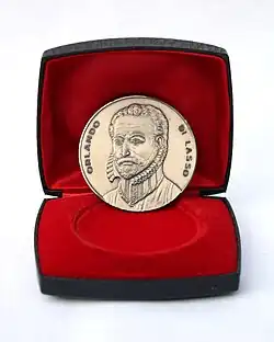 Vorderseite der Orlando-di-Lasso-Medaille von Franz Josef Wagner (1969)