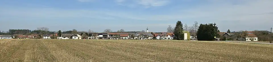 Ortsansicht Kirchasch (ohne Ortsteil Entenloh) von Südwest