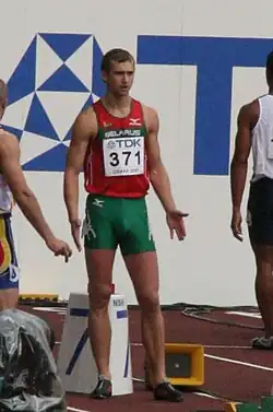 Andrej Krautschanka erreichte nach seiner Disqualifikation über 100&nbsp;Meter im Weitsprung 955&nbsp;Punkte, gab anschließend jedoch&nbsp;auf