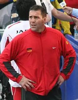 Peter Esenwein, Rang sieben mit 79,62&nbsp;m – ihm fehlten siebzehn Zentimeter zur Finalteilnahme