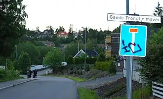 Blick vom Gamle Trondheimsvei in die Ospelia