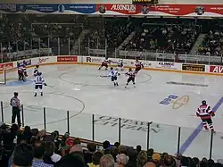 Die Ottawa 67’s im Spiel gegen die Sudbury Wolves