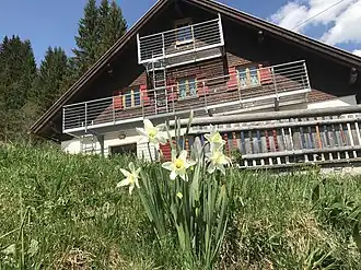 Südansicht der Otto-Schwegler-Hütte