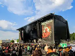 Die Main Stage während eines Auftrittes von Megaherz 2015
