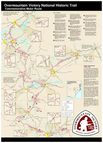 Schematische Karte des Gebietes