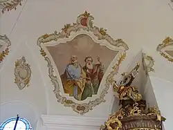 Pfarrkirche St. Michael, Deckenmalerei von F.&nbsp;A.&nbsp;Weiß