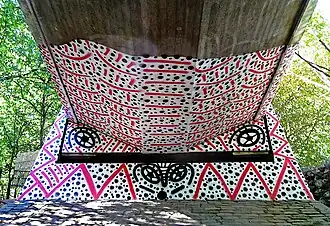 Wandgemälde an einer Unterführung an der Holstenstraße in Hamburg