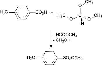 Methyltosylat mit Orthoformiat