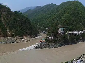 Blick auf Rudraprayag