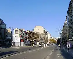 Blick in die Avenue de Versailles vom Place Clément Ader