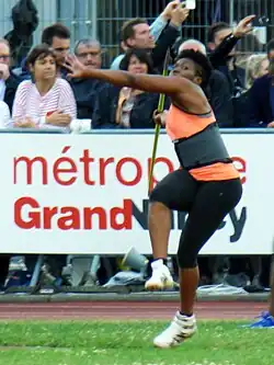 Alexie Alaïs Rang sieben mit&nbsp;60,46&nbsp;m