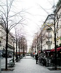 Die Rue Saint-Martin in der Höhe der Rue de Rivoli