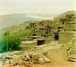 Photographie des Auls Arakani von Sergei Prokudin-Gorski (1904)