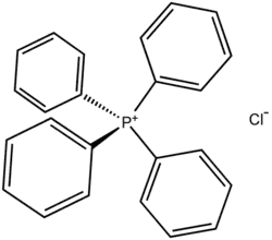 Strukturformel von Tetraphenylphosphoniumchlorid