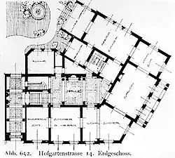 Haus Hofgartenstraße 14, Grundriss