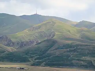 Blick von der Stadt Erzurum aus auf den Palandöken