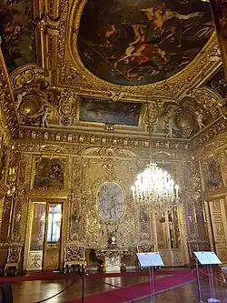 Sala dei Medaglioni mit Deckenbild von Jan Miel