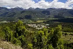 Blick auf das Dorf Palena