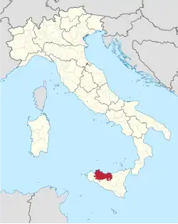 Lage innerhalb Italiens