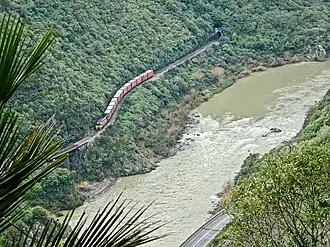 Blick auf die Palmerston North–Gisborne Line