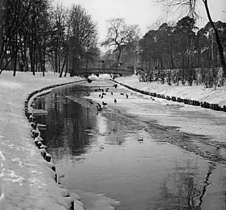 Bürgerpark im Winter 1963