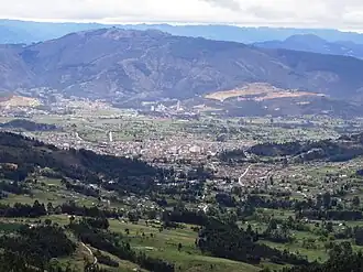 Blick auf Sogamoso