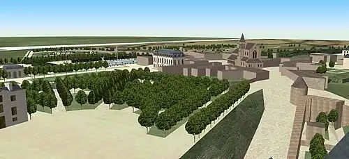 Panoramablick vom Glockenturm der Abtei von Saint-Maur (4)