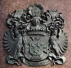 Wappenrelief am Moltkedenkmal