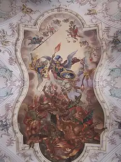 Deckenbild im Langhaus