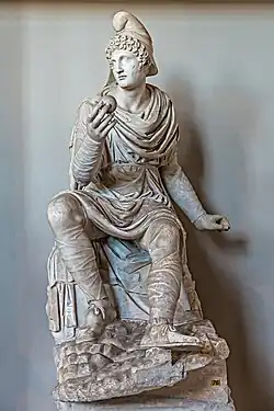 Römische Statue des Paris mit phrygischer Mütze, 2.&nbsp;Jh.