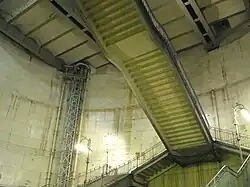 Treppe im Oberteil des Caissons