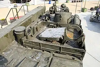 Die Ladepritsche auf dem Fahrzeug