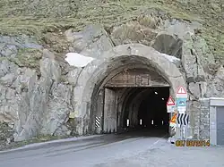 Tunnel 16, mit 555 m der längste Tunnel