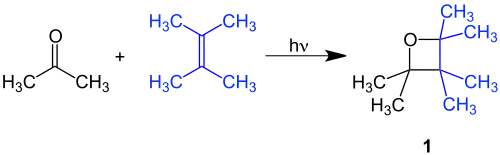 Paterno-Büchi Reaktion symmetrisch