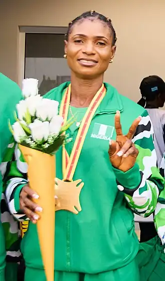 Patience Okon George bei den Afrikameisterschaften 2024 in Douala