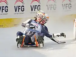 Florian Clara (hinten) im Doppelsitzer mit Patrick Pigneter bei der EM 2010