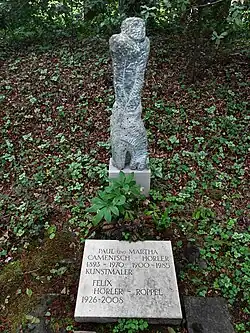 Paul Camenisch-Hörler (1893–1970) Architekt, Zeichner Maler. Mitbegründer der Künstlergruppe Rot-Blau, sowie der Basler Gruppe 33. Grab auf dem Friedhof am Hörnli, Riehen