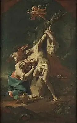 Der heilige Sebastian und die Frauen, um 1746