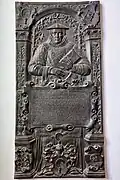 Epitaph des Domherrn Paulus von Streitberg im Würzburger Dom, weitere Wappen sind die von Wallenrode, Laineck und Aufseß