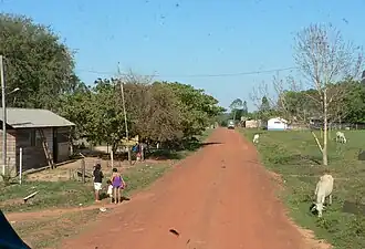 Hauptstraße des Ortes