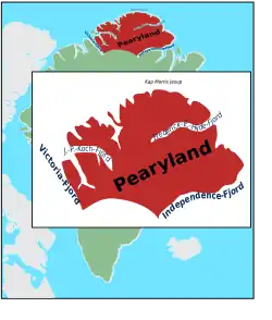 Karte von Peary Land