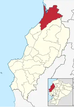 Der Kanton Pedernales in der Provinz Manabí