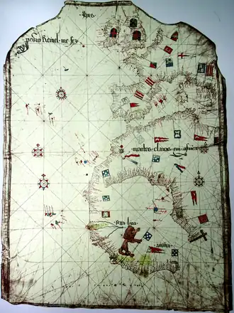 Reinels Portolankarte von ca. 1485