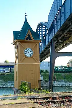 Alte Pegeluhr im Hafen&nbsp;21