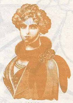 Pelzkollier aus gedrehten Schweifen mit Rosetten (1911)