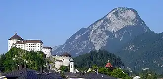 Pendling von Kufstein gesehen (mit der Festung Kufstein)