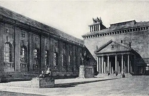 Portikus im Innenhof, nicht ausgeführt