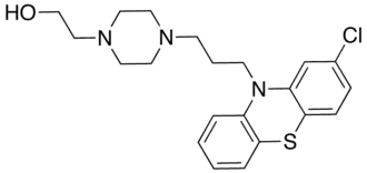 Strukturformel von Perphenazin